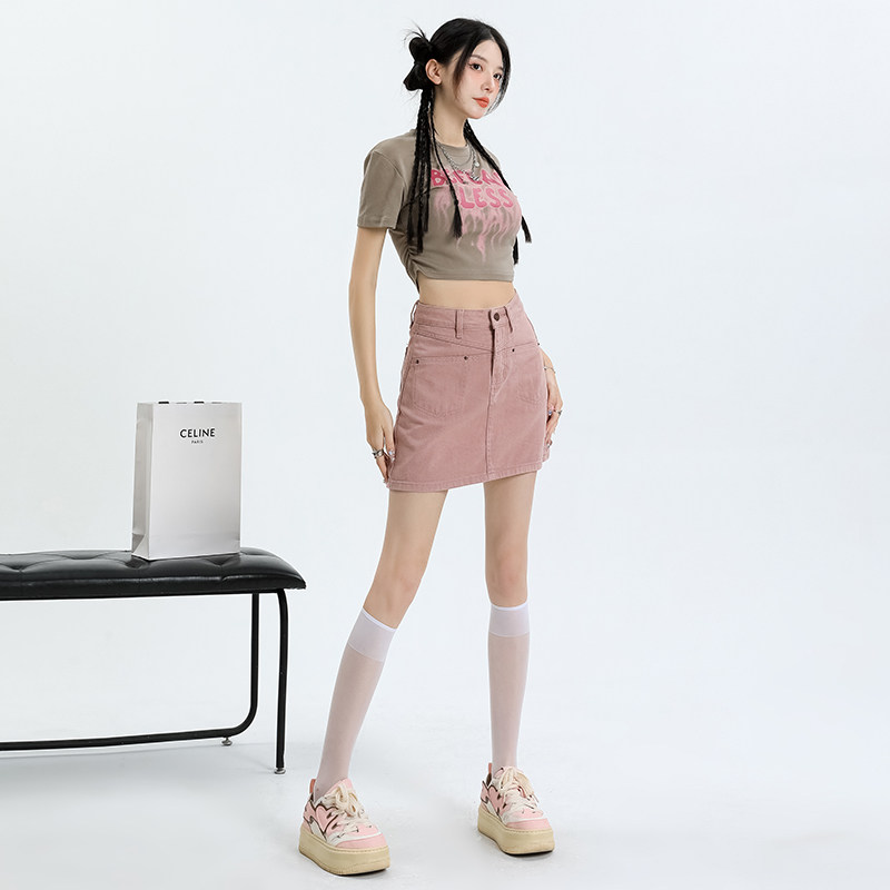 美式复古牛仔半身裙女2026年夏季新薄款做旧高腰显瘦a字包臀短裙