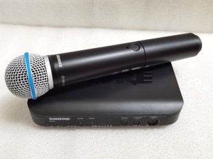 Shure BETA58A一拖一无线麦克风户外直播K歌舞台演出 舒尔BLX24