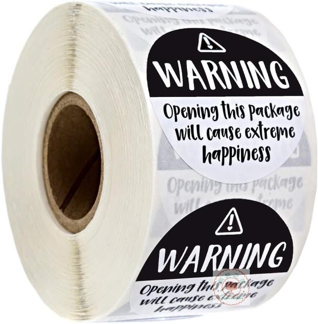 500个3.8厘米危险警告标示贴纸封口贴diy礼物装饰不干胶标签卡通,文具电教/文化用品/商务用品,贴纸/立体贴纸,淘宝优惠券,粉丝福利购,淘宝优惠卷