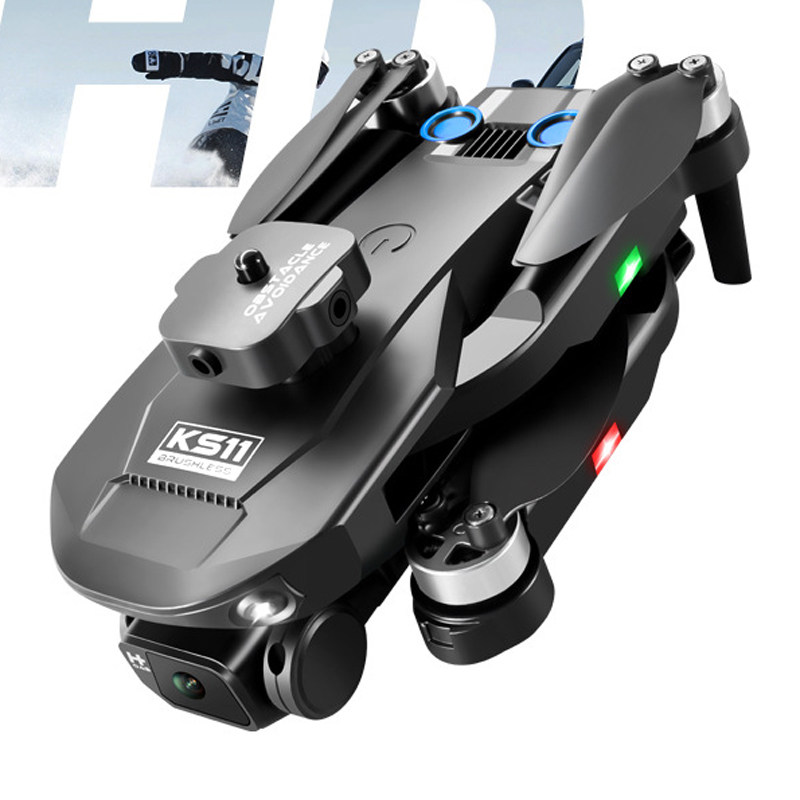 새로운 KS11 UAV 브러시리스 모터 ESC 카메라 광학 흐름 포지셔닝 항공 사진 원격 제어 항공기 145G 무료 교체