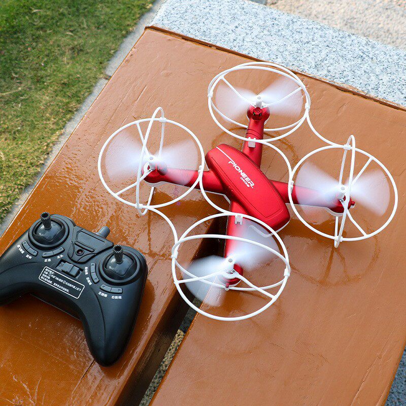 933超大礼盒包装遥控飞机航拍无人机带保护罩四轴飞行器 Drone