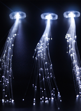 圣诞节大人小孩发光闪光光纤辫子发夹假发片热卖地摊夜市儿童玩具