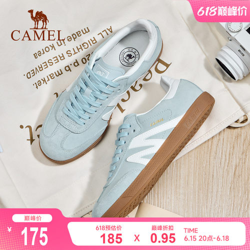 骆驼板鞋女款新款平底鞋