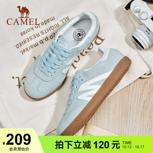 骆驼板鞋女款新款平底鞋