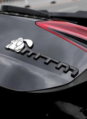 MTM车标大众高尔夫后尾标奥迪A3A4LA5A6L后备箱改装金属MTM装饰贴