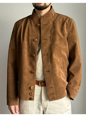 SPEED UP 美式复古1930哥萨克夹克爱因斯坦款皮夹克