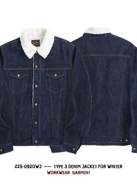 NAOB 伯安冬季保暖御寒三代羊羔绒牛仔丹宁夹克