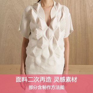 C21服装面料二次再造设计装饰性褶皱灵感启发素材