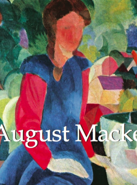 Y116欧洲德国表现主义绘画艺术家奥古斯特马科August Macke