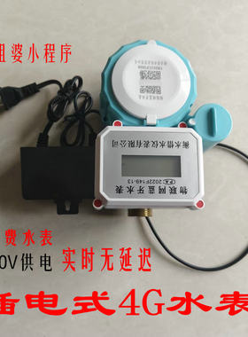 包租婆插电4G水表扫码实时无延迟