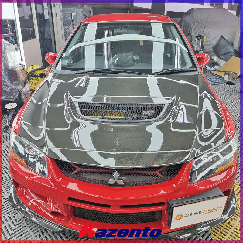 EVO89原厂碳纤维引擎车头盖改装