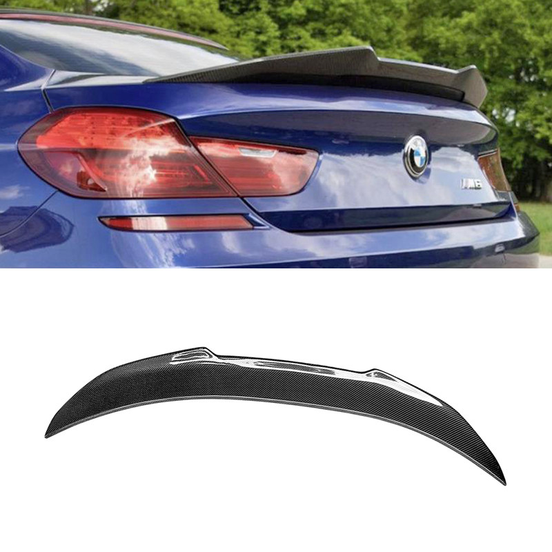适用BMW宝马6系 M6 F12 F13 640i Coupe改装件 PSM款真碳纤维尾翼