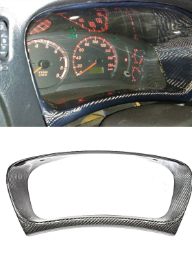 适用三菱蓝瑟Lancer Evolution 5 6代碳纤维内饰仪表框替换式升级