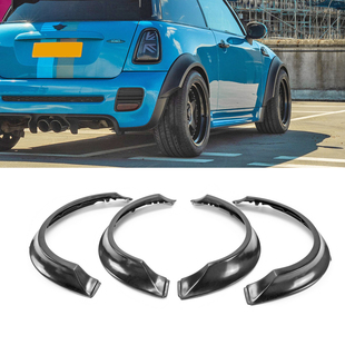 替换式 适用Mini迷你Cooper R56宽体前后轮眉全套 件 碳纤维改装