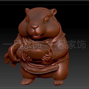 花椒木降龙木非遗传承哪吒之土拨鼠机雕手工打磨抛光精品男士正品