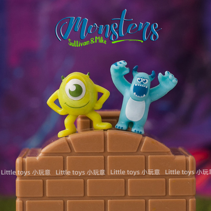皮克斯怪兽大学怪物电力公司毛毛怪苏利文大眼仔玩偶摆件迷你