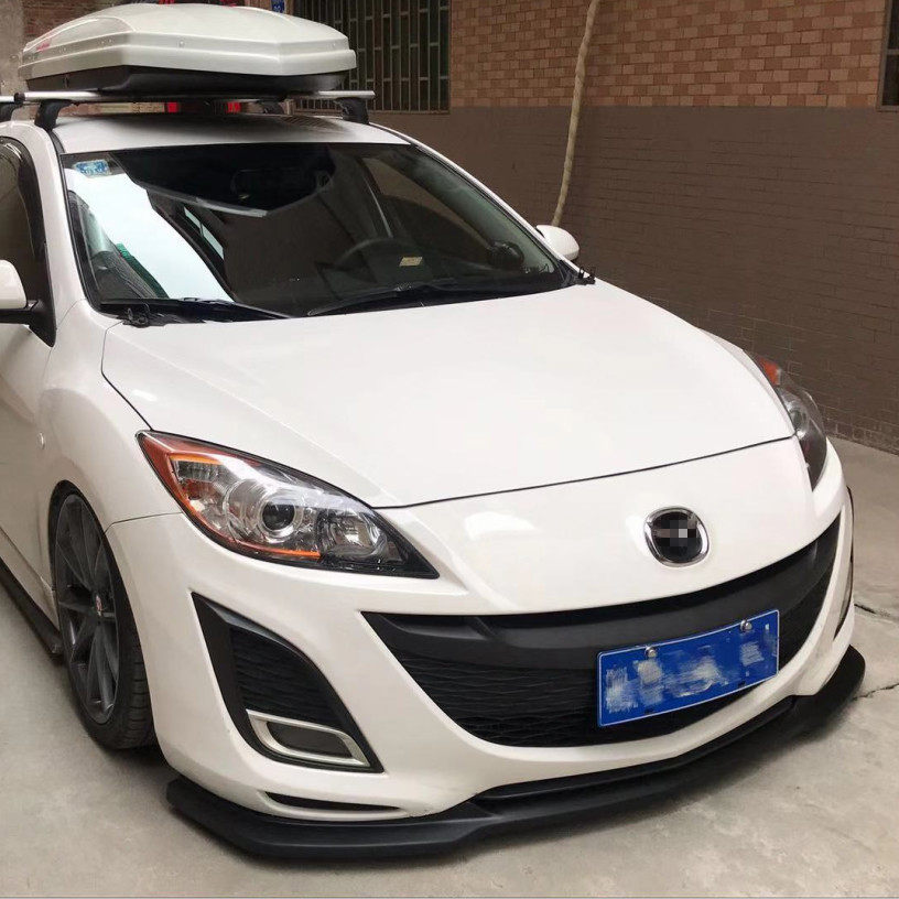 适用于两厢大嘴马自达3星骋改装mps款小包围前唇前下铲pp包围侧裙