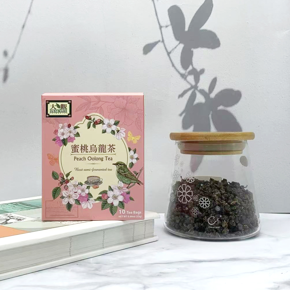 宏益大观中国台湾原装蜜桃乌龙茶三角茶包花果茶袋泡茶