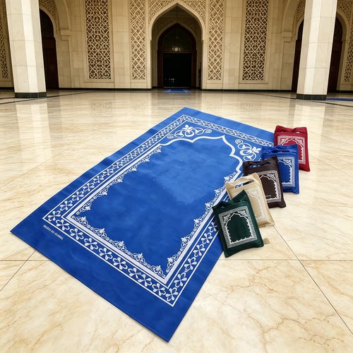 户外便携无纺布一次性中东地毯轻薄防水布袋包阿拉伯毯prayer mat