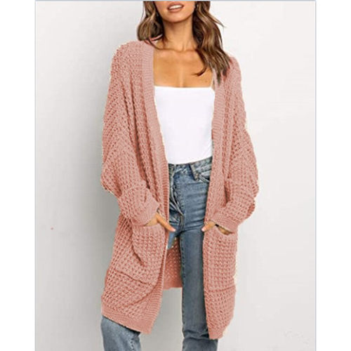 Sweater women's winter loose cardigan plus size knit sweater