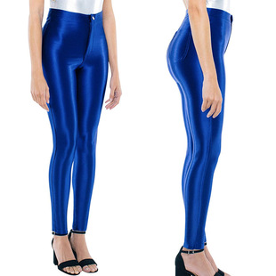 pants leather glossy shaping trousers Ladies belly casual