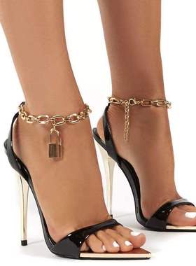 women peep-toe high-heeled sandals big size 43大码细跟高跟鞋