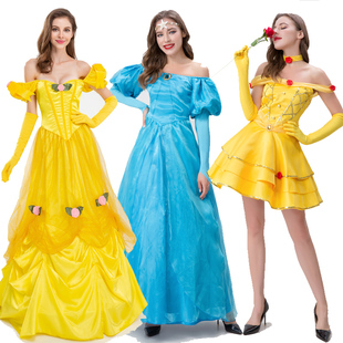万圣节服装女成人大人迪士尼白雪公主裙衣服饰角色扮演表演演出服