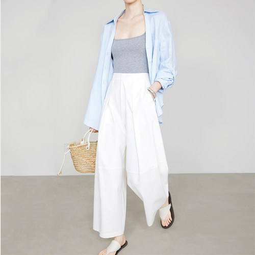 夏莫卡分割弧形显瘦奶芙山本裤