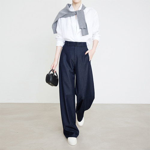 夏莫卡时髦飒爽范显瘦镰刀香蕉裤