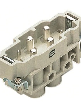 哈丁HARTING 09380062601 HAN K 4/2 M 大电流80A 4芯重载连接器