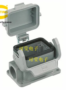 哈丁HARTING重载连接器  19300061295  6针6芯带盖高底座