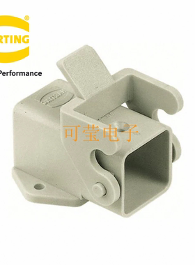 哈丁HARTING重载连接器09200030820  不封底底座 HAN 3A 5针外壳