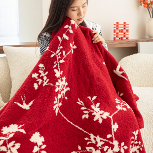 百喜毯结婚礼物送新人闺蜜朋友订婚礼物佳偶天成被子新人高档实用