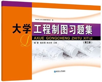 大学工程制图习题集  室内设计书籍入门自学土木工程设计建筑材料鲁班书毕业作品设计bim书籍专业技术人员继续教育书籍