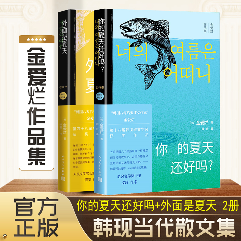 【2册】你的夏天还好吗+外面是夏天金爱烂著韩文学丛书金爱烂短篇小说集八篇作品韩现当代文学小说散文集女性励志暖心小说集-封面