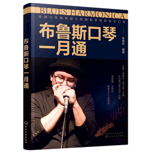 布鲁斯口琴一月通 赠音频 张晓松蓝调口琴创始人 口琴演奏技巧基础入门教程 口琴基础乐理演奏教学