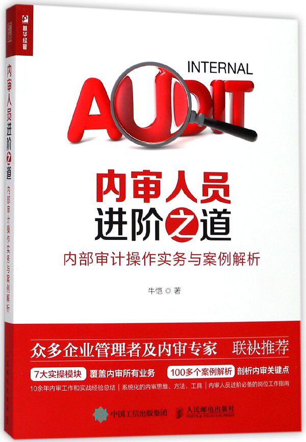内审人员进阶之道(内部审计操作实务与案例解析) 内审操作指南 企业财务会计管理内控风控审计书籍 公司内审员内审经理实战
