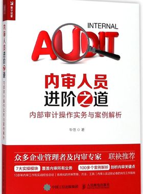 内审人员进阶之道(内部审计操作实务与案例解析) 内审操作指南 企业财务会计管理内控风控审计书籍 公司内审员内审经理实战