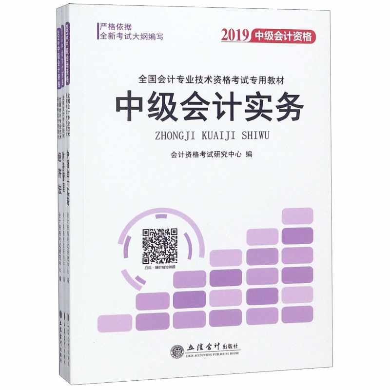正版 全国会计专业技术资格考试专用教材 2019(3册) 中级会计职称资格证考试教材书官方正版全套资料练习册题库试卷