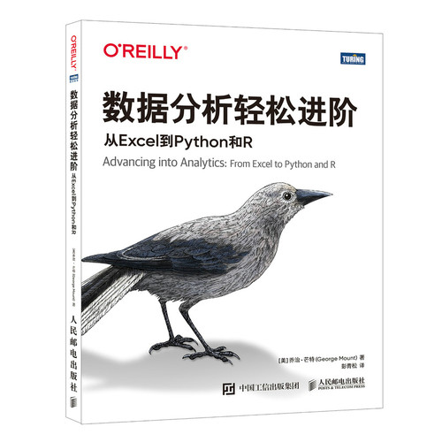 【赠示例代码+习题答案】数据分析轻松进阶 从Excel到Python和R 适合Python零基础 快速成为数据分析师 人民邮电出版社 正版书籍