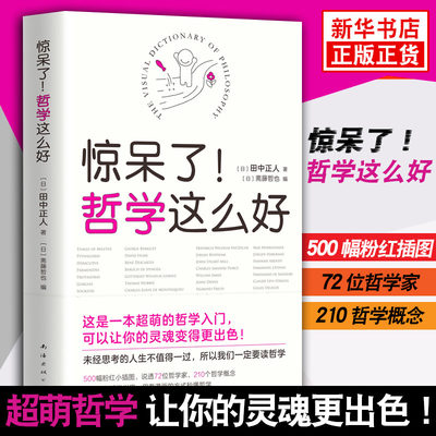 【天天向上 】惊呆了哲学这么好 田中正人西方哲学入门书籍 500幅粉红小插图 哲学家们都干了些什么 漫画形式哲学知识读物正版