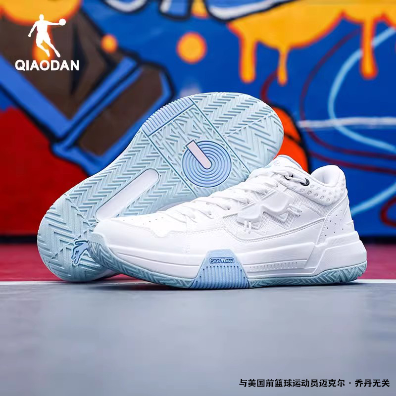 乔丹篮球鞋男2025春季新款运动鞋皮面低帮青少年专业实战正品男鞋