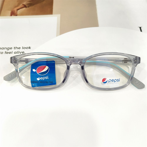 49mm百事可乐pepsi眼镜框方框眼镜架高度近视镜超轻TR架330005