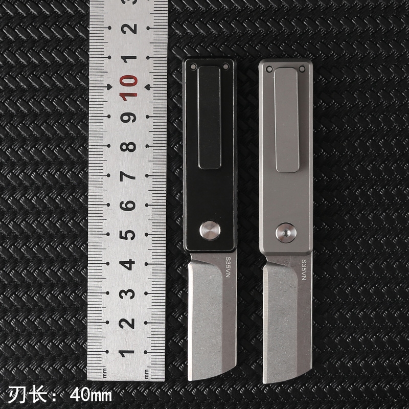 S35vn 刀刃  钛合金 手柄