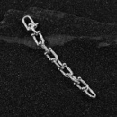 925纯银唐草纹马蹄扣加长延长链吊坠女珍珠项链手链扣头配件9cm