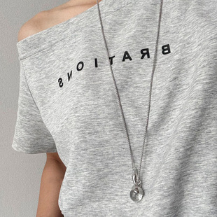 水晶葫芦吊坠秋冬毛衣链女长款项链轻奢高级感大气高档配饰80cm