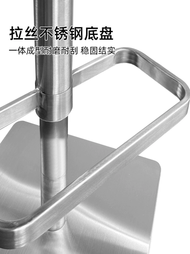 Барный стул, дизайнерский светильник, роскошный современный барный стул с лифтом для стойки регистрации, вращающийся высокий стул из нержавеющей стали, обеденный стул для домашнего острова