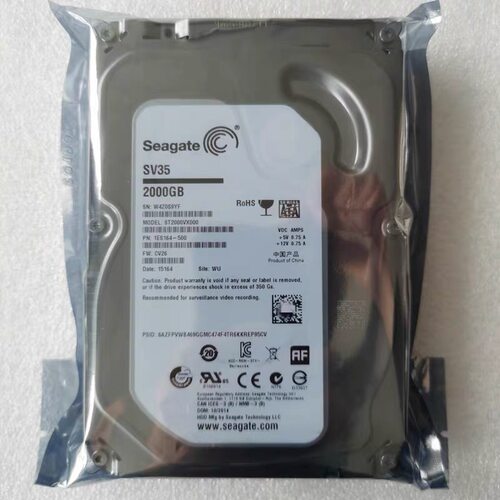 Seagate/希捷ST2000VX000/003 2TB 监控台式机 2T SATA机械硬盘