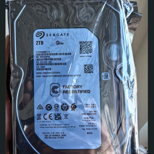 全新 希捷 官换银河2TB ST2000NM017B 2T 3.5 7.2K NAS企业级硬盘