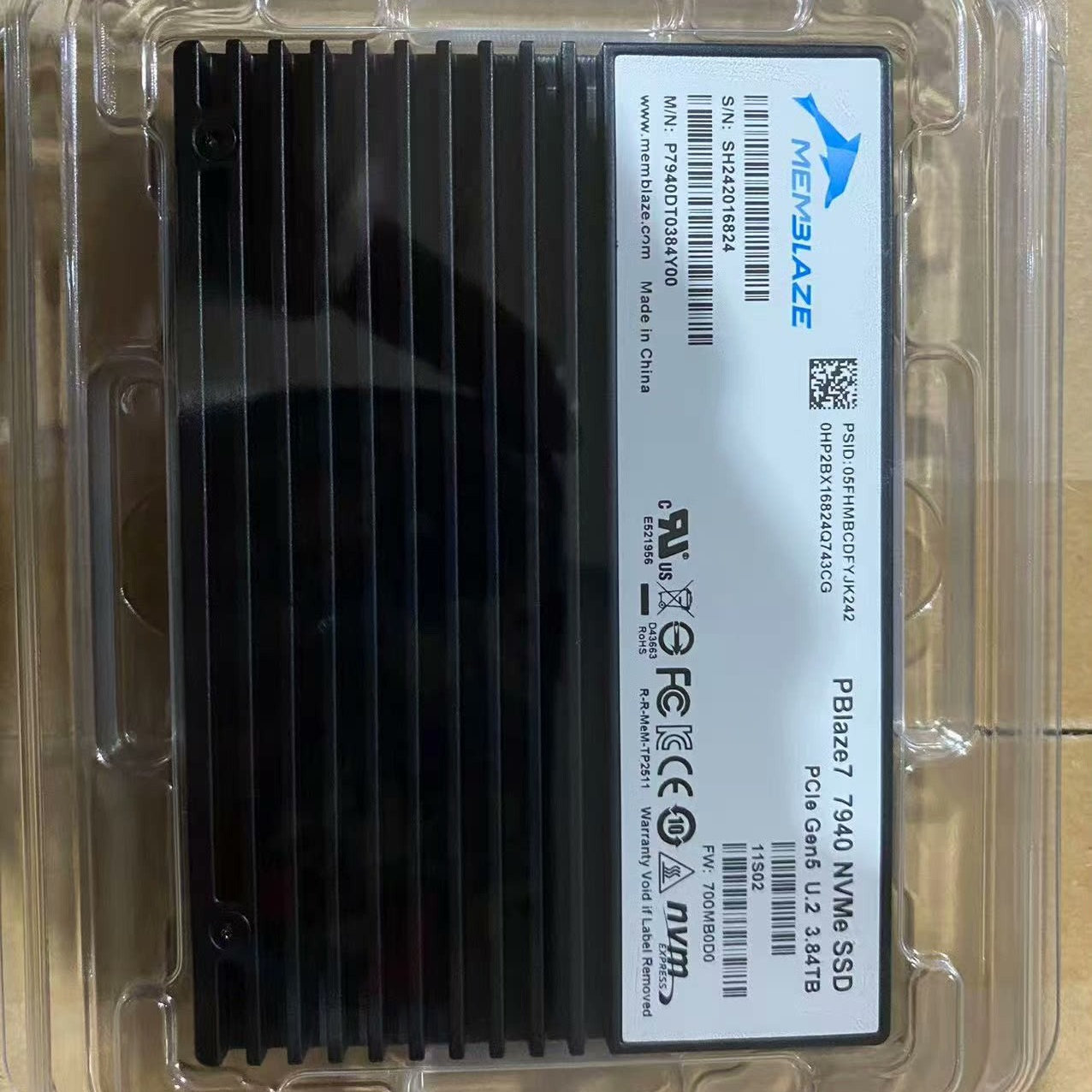 全新 PBlaze6 6547 P6547DT0320Y00 3.2T  U.2 NVMe SSD 固态盘